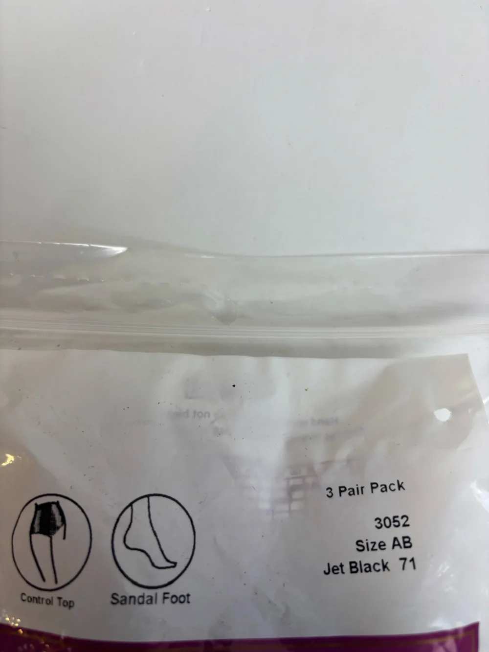 Vintage Hanes 3-Pair Pack Silk Reflections Slightly Imperfect Jet Black Size AB